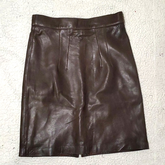 Les Aimees Dresses & Skirts - Genuine Soft Leather Pencil Skirt